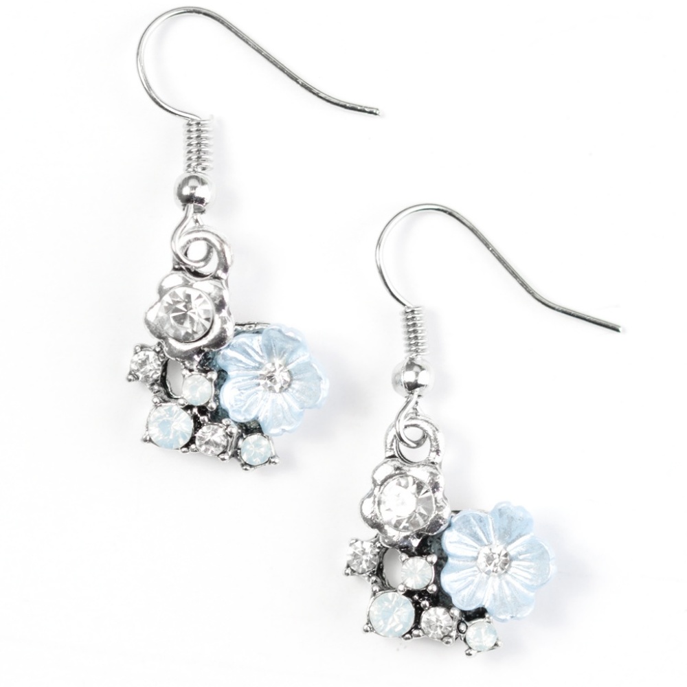 Happiness Blooms Earrings in Blue